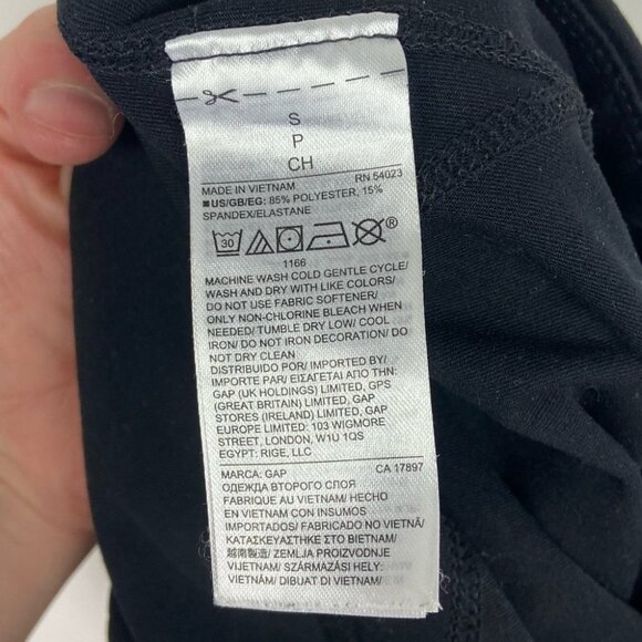 Gap Fit Black Compression Leggings Capri GFast Size Small Slim Fit Crop Pants S - Picture 9 of 10